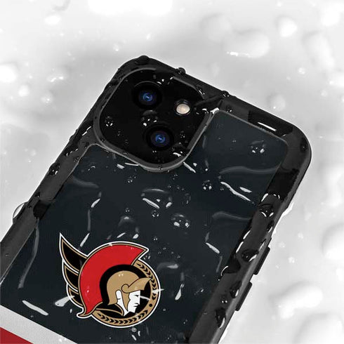 NHL Ottawa Senators Jersey iPhone 15 Plus Waterproof Case